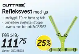 Thansen Outtrek Refleksvest med lys tilbud