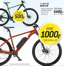 Thansen X-Zite MTB 29" tilbud