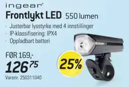 Thansen ingear frontlykt led tilbud
