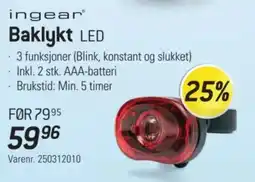 Thansen ingear baklykt led tilbud