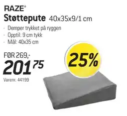 Thansen Raze støttepute tilbud