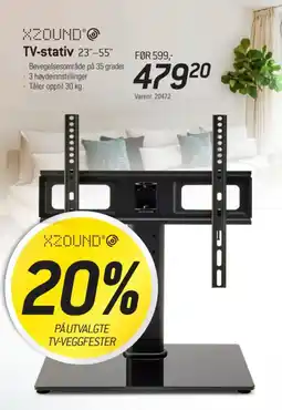 Thansen Xzound tv-stativ 23"-55" tilbud