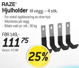 Thansen Raze hjulholder tilbud