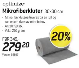 Thansen Optimize mikrofiberkluter tilbud