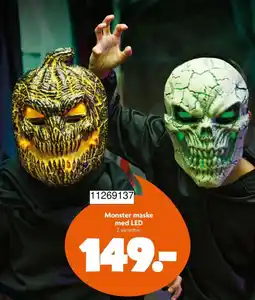 BR Leker Monster maske med LED tilbud