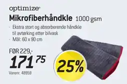 Thansen Optimize mikrofiberhåndkle tilbud