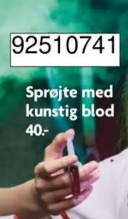 BR Leker Sprøyte med kunstig blod tilbud