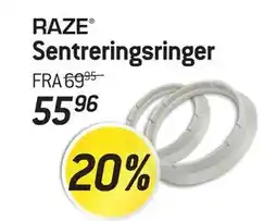 Thansen RAZE Sentreringsringer tilbud
