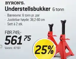 Thansen BYRON'S Understellsbukker 6 tonn tilbud