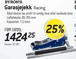 Thansen BYRON'S Garasjejekk Racing tilbud