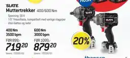 Thansen SLATE Muttertrekker 400/600 Nm tilbud