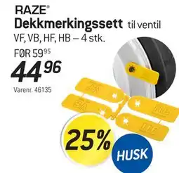 Thansen RAZE Dekkmerkingssett til ventil tilbud
