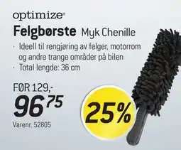Thansen optimize Felgbørste Myk Chenille tilbud
