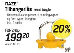 Thansen Tilhengerlås med bøyle tilbud