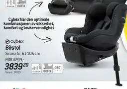 Thansen Cybex Bilstol Sirona Gi 61-105 cm tilbud