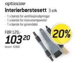 Thansen optimize Interiørbørstesett tilbud