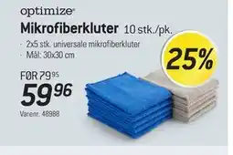 Thansen optimize Mikrofiberkluter tilbud