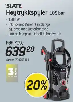 Thansen Høytrykkspyler 105 bar tilbud