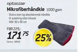 Thansen optimize Mikrofiberhåndkle tilbud