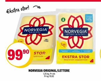 Coop Extra Norvegia original/lettere tilbud