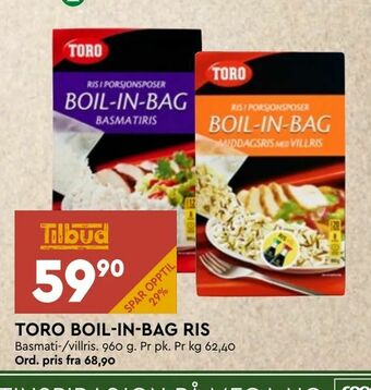 Coop Mega Toro boil- in- bag ris tilbud