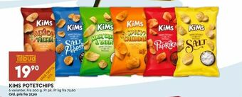 Coop Mega Kims potetchips tilbud