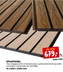 jem & fix Spilepanel tilbud