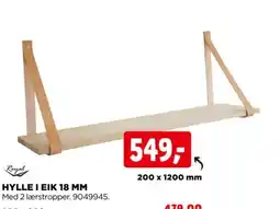 jem & fix Royal Hylle i eik 18 mm tilbud