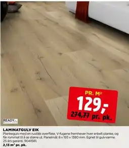 jem & fix Readyfix Laminatgulv Eik tilbud