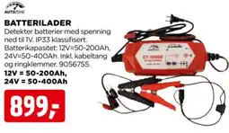 jem & fix Autozone batterilader tilbud