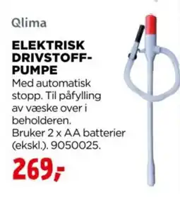 jem & fix Qlima elektrisk drivstoff-pumpe tilbud