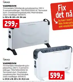 jem & fix Grad varmeovn tilbud