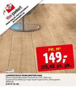 jem & fix LAMINATGULV BURLINGTON OAK tilbud