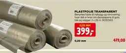 jem & fix PLASTFOLIE TRANSPARENT tilbud