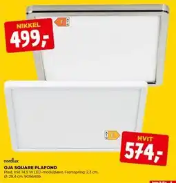 jem & fix OJA SQUARE PLAFOND tilbud