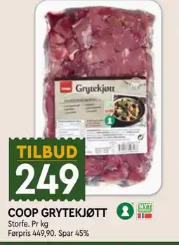 Coop Mega COOP GRYTEKJØTT tilbud