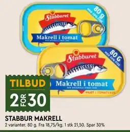 Coop Mega STABBUR MAKRELL tilbud
