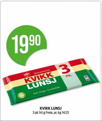 Kiwi Kvikk lunsj tilbud