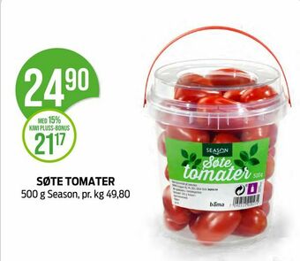Kiwi Søte tomater tilbud
