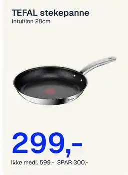 Jernia TEFAL stekepanne tilbud