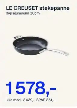 Jernia LE CREUSET stekepanne tilbud