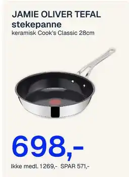 Jernia JAMIE OLIVER TEFAL stekepanne tilbud