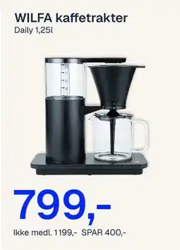 Jernia WILFA kaffetrakter tilbud