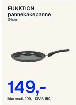 Jernia FUNKTION pannekakepanne tilbud