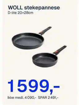 Jernia WOLL stekepannese tilbud
