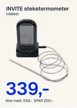 Jernia INVITE steketermometer tilbud