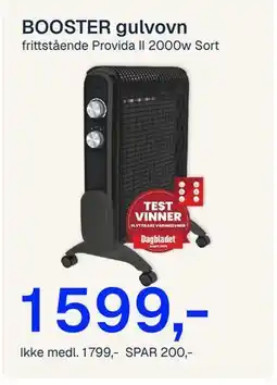Jernia BOOSTER gulvovn tilbud