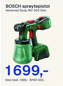 Jernia BOSCH sprøytepistol tilbud