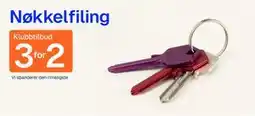 Jernia Nøkkelfiling tilbud