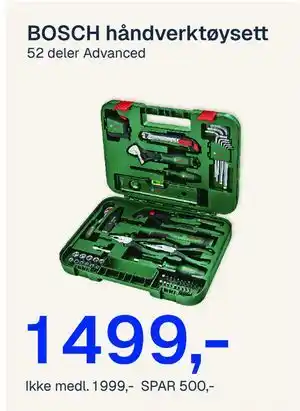 BOSCH håndverktøysett